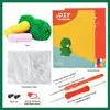 Paquete de Materiales para Crochet de Lana Set Muñeca de Peluche de Tejido Muñeca Tejida Muñeca de Ganchillo Tejido DIY