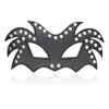 Comercio Exterior En Stock Sm Productos para Adultos Máscara de Ojos de Cuero Blackout con Tachuelas, Accesorios Eróticos de Provocación, Accesorios para Juegos de Halloween