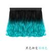 Tendencia gorra de peluca desmontable color degradado mechas cabello largo rizado sombrero de moda para damas peluca fabricantes de comercio exterior en stock