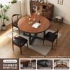 Mesa Redonda para el Hogar Mesa de Comedor Pequeña para Apartamento Combinación de Mesa y Sillas Mesa de Comedor Moderna Simple Hotel Mesa Redonda Grande para el Hogar Mesa y Sillas de Comedor para 10 Personas