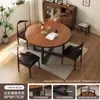 Mesa Redonda para Uso Doméstico, Mesa y Sillas de Comedor para Apartamento Pequeño, Mesa de Comedor Minimalista Moderna para Restaurantes, Mesa Redonda Grande para Uso Doméstico, Mesa y Sillas de Comedor para 10 Personas