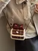 Bolso Mini Casual, Bolso Cruzado, Bolso de Mujer, Bolso Cuadrado Pequeño de Cuadros Simple de Gama Alta, Bolso de Hombro de Lazo a la Moda