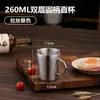 Taza de una sola capa de acero inoxidable 304, vaso de agua estilo restaurante coreano, taza de té, taza de leche, vaso para bebidas, vaso para bebidas frías, vaso para hotel bar