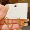 Estilo Coreano Temperamento Moda Geométrico Metal Pendientes Sentido del Diseño Personalidad Versátil Celebridad de Internet Brazaletes para Oreja Estilo Frío Viaje Diario Adornos para la Oreja
