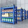 Estantería Azul de Tres Flechas para Balcón de Casa, Estante de Hierro para Almacén, Almacenamiento, Supermercado, Sótano, Estanterías de Almacenamiento de Acero