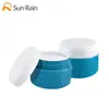 Venda Direta de Fábrica Shengqi 10g Frasco Pequeno de Creme Azul-Verde Frasco de Refil Caixa de Cosméticos Frasco de Teste Frasco de Bolhas para Máscara Facial Totalmente Plástico
