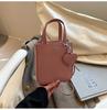 Bolso Cruzado de Moda para Teléfono Móvil Bolso de Cubo Portátil de Moda para Niña 2025 Diseño Simple de Nicho Bolso de Hombro para Mujer