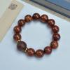 Artesanato de sândalo vermelho natural boutique contas pulseira de contas fornecimento de banca presentes sândalo vermelho lobular fornecedores de fabricantes