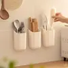 Caixa de Armazenamento com Absorção Magnética Prateleira Lateral de Geladeira Caixa de Armazenamento Multifuncional para Canudos Cesta Suspensa para Armazenamento de Utensílios de Cozinha Montada na Parede