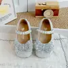 2026 Nuevos Zapatos de Bebé de Cristal para Niñas de Primavera y Otoño con Falda, Elegantes Zapatos de Princesa para Niñas, Zapatos Pequeños de Cuero para Niños