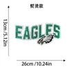 Venda Quente Transfronteiriça Patch de Tecido Bordado com Logo de Time da NFL Estilo Letra Patch Bordado Acessórios para Roupas Patch Termocolante