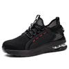 Zapatos de Seguridad de Trabajo de Verano para Hombre, Anti-Olor, Transpirables, Anti-Aplastamiento, Anti-Perforación, Zapatos Aislados para Electricista, Zapatos de Trabajo Ligeros y Seguros