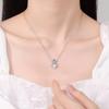 Colar Moissanite Natural Pérola de Água Doce Cruz Diana Pingente s925 Colar de Prata Esterlina Fábrica em estoque Atacado