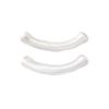 Plata Pura S999 Esmerilada Codo Hecho a Mano Brillo Plateado DIY Passepartout Pulsera Collar Tubo Accesorios con Cuentas