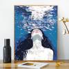 Época de verano pintura al óleo digital DIY acrílico relleno pintado a mano ilustración hecha a mano departamento de descompresión pintura al óleo