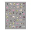 Redanco5D Repujado Popular Dibujos Animados Pegatina para Uñas Lindo Estampado de Leopardo Corazón Pegatina Estéreo para Uñas Dr1481