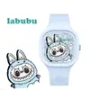 Al por mayor del fabricante Cuadrado Labubu Bubble Mart Decoración de Reloj Silicona Cuarzo Estudiante Tailandia Transfronterizo Dibujos Animados