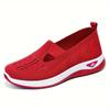 Zapatos de Tela para Mujer Oem Personalizados para Otoño, Zapatos de Tela Transpirables de Suela Suave sin Cordones para Madres de Mediana Edad y Mayores, Zapatos de Tela para Mujer de Talla Grande Transfronterizos