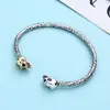 Pulseira de Prata Esterlina 925 Atacado Caveira Masculina e Feminina Abertura Ajustável Pulseira Prego Grafite Joias Coreanas de Nicho