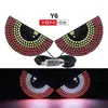 Nueva Luz Decorativa LED para Coche Ojo de Diablo Modificada Luz Ojo Grande Kazilan Decoración Personalizada 11 Modos USB
