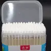 150 Palitos de Bambu com Pontas Rosqueadas, Cotonetes de Algodão para Bebê com Pontas Pequenas, Cotonetes Portáteis para Banho e Pedicure, Produtos para Limpeza de Ouvido para Crianças