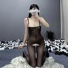 Binglioguo Lencería Sexy Medias Europeas y Americanas Abiertas Transparentes de Una Pieza Tentación Sexy Traje Lindo W13