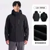 Chaqueta para exteriores wenhouu para hombre, conjunto de dos piezas de forro polar compuesto ultrafino tres en uno, ropa de montañismo impermeable cálida para mujer