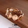 Pulseira de Corda Elástica Geométrica Brilhante Estampada Europeia e Americana, Design de Pulseira Versátil Tendência Personalizado, Atacado de Joias de Nicho