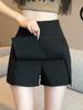 Falda de Traje Blanco para Mujer Talla Pequeña Verano Cintura Alta Diseño Adelgazante Sentido Antideslizante Abertura Falda Línea A Pantalones