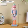 Cascanueces de Navidad Figura de Madera Adorno Forma de Soldado Mesa de Sala de Estar Ventana Decoración Festiva