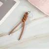 Moda Criativa Tendência Fivela Pendurada Nó Peruano Corda de Couro Tecelagem Acessórios Chaveiro de Carro Pingente de Bolsa de Boneca Atacado