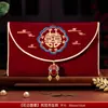 Envelopes vermelhos de casamento 2026 novo modelo bolsas de envelope vermelho para noivado e casamento, envelopes de tecido de alta qualidade de tamanho grande para presentes em dinheiro