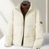 Jaqueta de Penas Masculina Outono e Inverno 2025 Penugem de Pato Quente Casual Acolchoada Jaqueta Puffer Juventude Com Zíper Tendência Casaco