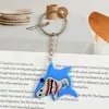 Llavero de goma suave de PVC de la serie vida marina de dibujos animados, colgante para bolso, colgante decorativo, llavero, diseño personalizado creativo