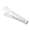 Pegadores de comida integrados em aço inoxidável 304, pegadores de cozinha extralongos e espessados para grelhar panquecas, churrasco e carne, incluindo bife