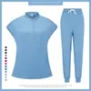Uniforme Cirúrgico Sem Manga Plus Size para Enfermeiros e Médicos, Uniforme de Trabalho, Conjunto Cirúrgico para Spa e Clínica Odontológica