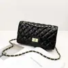 Bolsa feminina 2022 nova moda estilo Chanel bolsa losango bolsa de ombro com corrente bolsa mensageira feminina bolsa feminina clássica europeia e americana