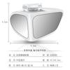 Espejo retrovisor auxiliar para rueda delantera de coche, nuevo, sin punto ciego, espejo de doble cara, ajustable 360 grados, para marcha atrás