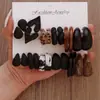 Set de Pendientes de Aro de Moda Transfronterizos Europeos y Americanos para Mujer, Versátiles y Elegantes, Pendientes de Moda Estilo Ins al por Mayor