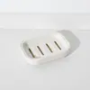 Jabonera de Doble Capa con Drenaje Estilo Nórdico Creativo para Baño Inodoro Portajabón Artesanal para Jabón de Cara Plástico Bandeja para Jabón Caja de Jabón