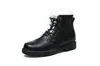 Botas Gruesas de Borrego para Invierno Botas de Media Caña con Suela Gruesa Botas de Lana Calentables Recargables para Hombre Botas Cálidas para la Nieve