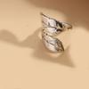 Anillo de Moda Versátil Estilo Ins con Diseño de Hebilla Cruzada Personalizado de Cobre Chapado en Oro Real de 14K de Venta Caliente Transfronteriza para Mujeres