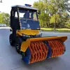 Quitanieves de Cuatro Ruedas para Montar, Equipo Multifuncional para Eliminación de Nieve, Vehículo Municipal de Saneamiento para Retirar Nieve de Carreteras