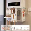Tampa de aquecedor de água com abertura, decoração de tubulação de gás, prateleira de painel perfurado para cozinha, painel de cobertura de gás natural