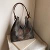 Bolso bandolera informal retro de gran capacidad para mujer, bolso de mano personalizado, estilo estético, para invierno, 2025