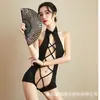 Lingerie Sexy Juanmeier para Mulheres, Body Sexy com Costas Abertas e Cadarço com Recortes, Uniforme, Conjunto Sedutor