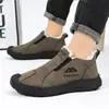Zapatos Deportivos Cálidos para Hombre al por Mayor Transpirables para Exteriores Slip-on Zapatos de Negocio para Hombre Suela Blanda Ligeros Versátiles Zapatos Casuales para Hombre