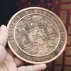 Dropshipping Contínuo de Espelho de Liga da Cidade Shanshui Oito Trigramas, Quatro Feras Divinas, Deuses dos Cinco Caminhos, Decoração de Casa com Janela, Enfeites de Mesa para Sala de Estar