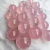 Enfeites de Bola de Cristal Rosa Naturais, Bola de Feng Shui do Conjunto de Sete Estrelas Polida de Pedra Bruta de Cristal Rosa, Venda por Atacado de Bola de Cristal Rosa