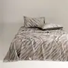Sábana de Cama Gruesa de Invierno Clase A 100% Algodón Cepillado, Estilo Nórdico Sábana Individual y Doble, 100% Algodón Puro, Engrosada, Delicada y Amigable con la Piel
